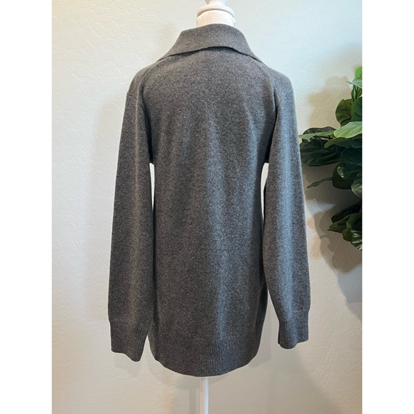 NEW Reformation Maeve Cashmere Polo Dress in Thunder Gray - Picture 5 of 11